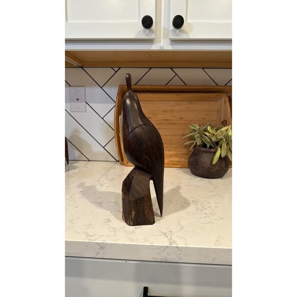 Vintage Ironwood Seri Quail Hand carved Sculpture, Kino Indians of Mexico, 13” - Picture 4 of 8